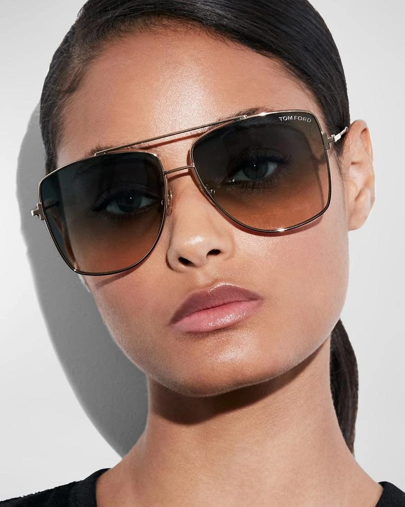 Tom Ford Reggie Metal Aviator Sunglasses 2
