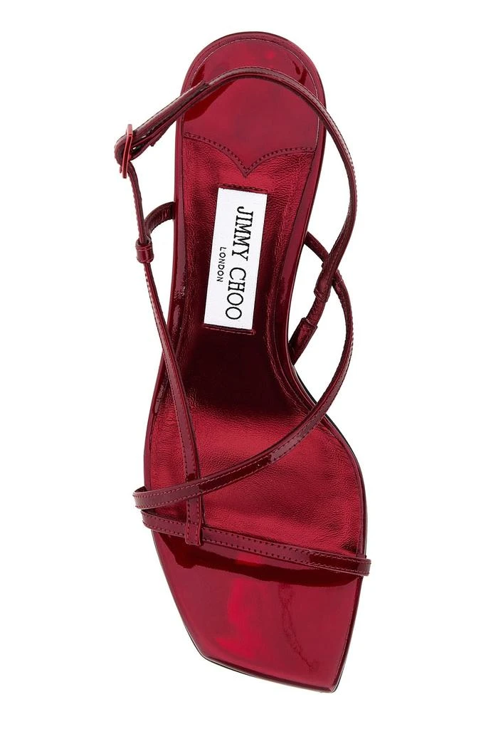 Jimmy Choo Red leather Etana 80 sandals 3