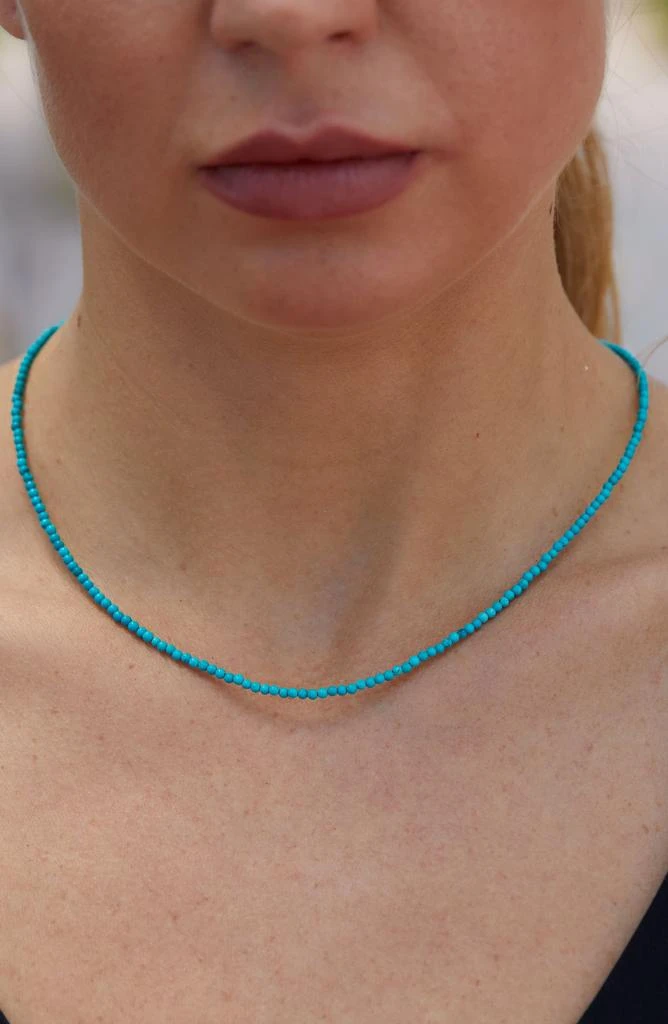 Savvy Cie Jewels Turquoise Beaded Necklace 2