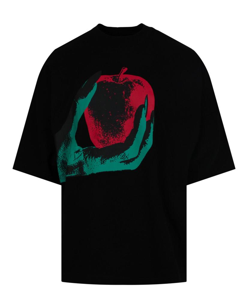 【関税無・国内発】 Palm Angels / Crystal Pin Up T-Shirt CRYSTAL PIN UP TEE in OFF WHITE - BLACK for Men | Palm Angels®