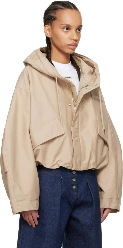 Jacquemus Beige 'The Caraco cropped parka' Jacket 2