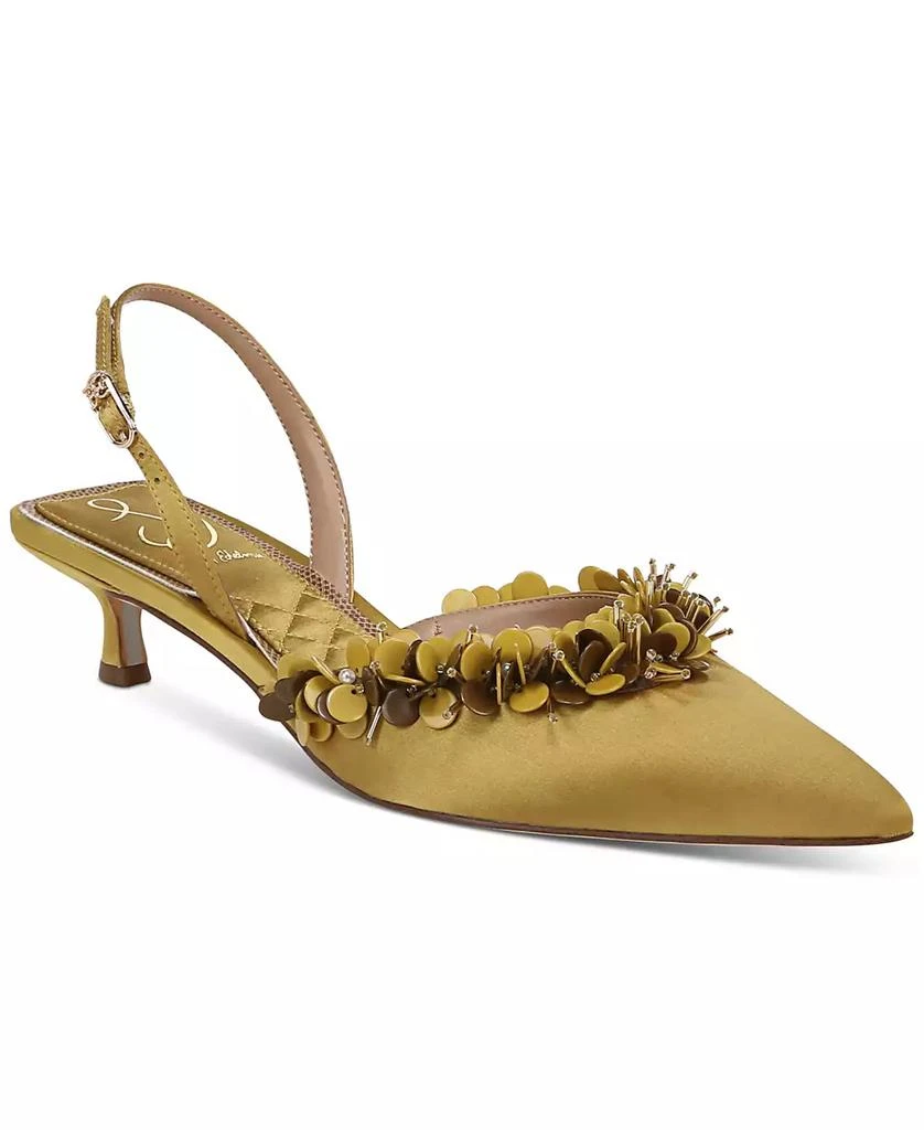 Sam Edelman Women's Trent Embellished Slingback Kitten-Heel Pumps 1