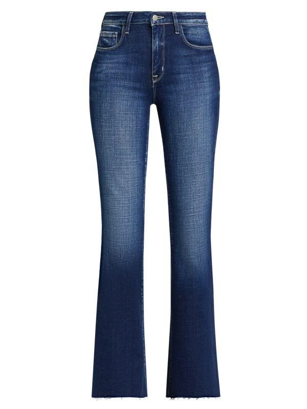 L'Agence Sera Sneaker High Rise Flared Jeans 6