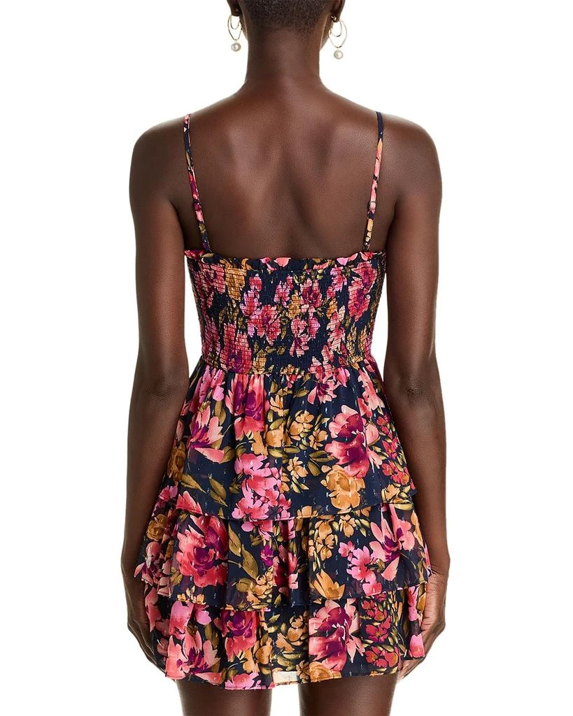 AQUA Floral Skirt Dress - Exclusive 4