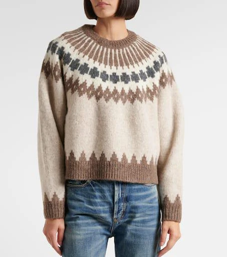 Nili Lotan Alena Fair Isle alpaca-blend sweater 4