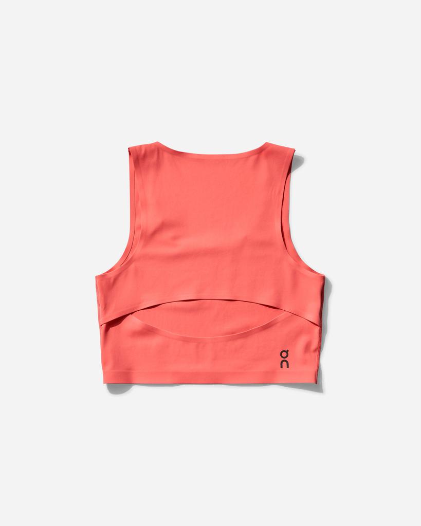 On Women's Studio Open Back Crop Top Coral