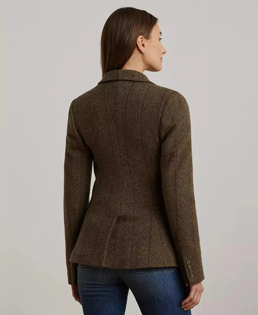 Ralph Lauren Women's Wool-Blend Herringbone Tweed Blazer 2