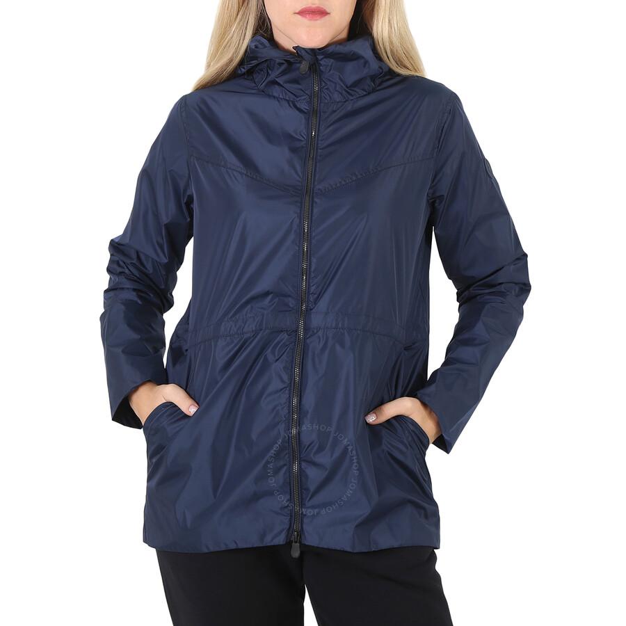 Save The Duck Ladies Navy Blue Hera Hooded Windbreaker Jacket