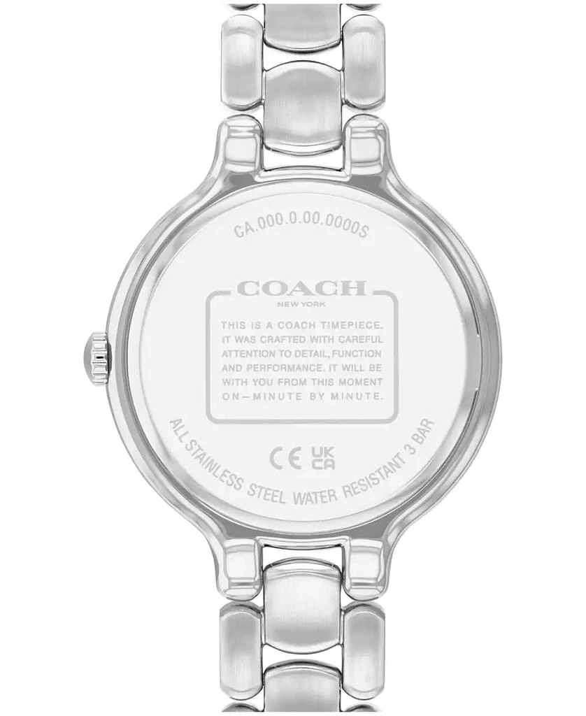 Coach Women's Chelsea Silver Tone Stainless Steel Bracelet Watch, 36mm 2