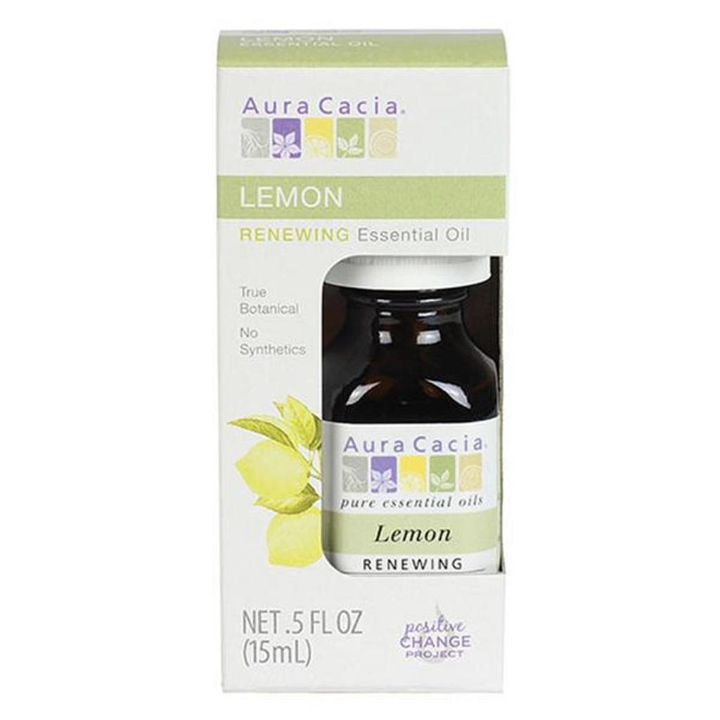 Aura Cacia Lemon Essential Oil, 0.5 fl oz