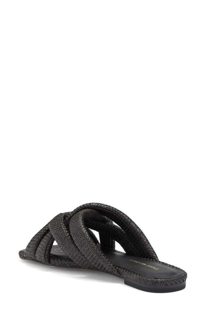 Stuart Weitzman Crossover Raffia Slide Sandal 2