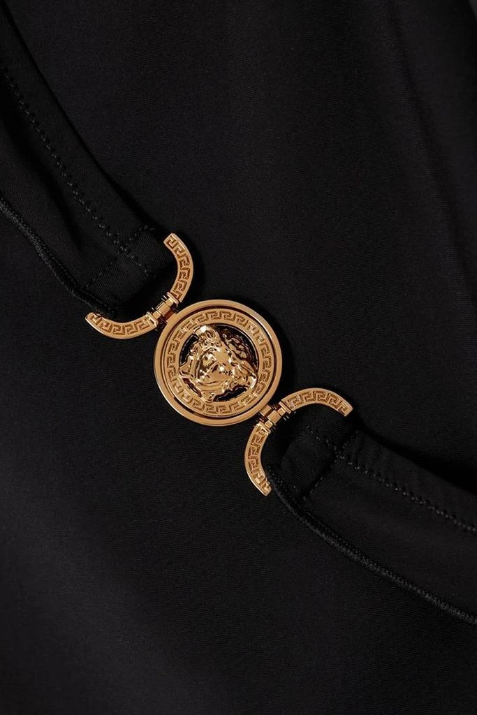Versace Embellished stretch-jersey pareo 4