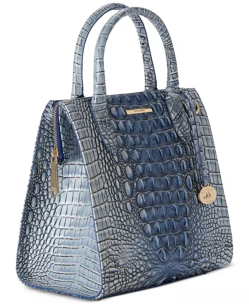 Brahmin Small Caroline Melbourne Embossed Leather Satchel 2