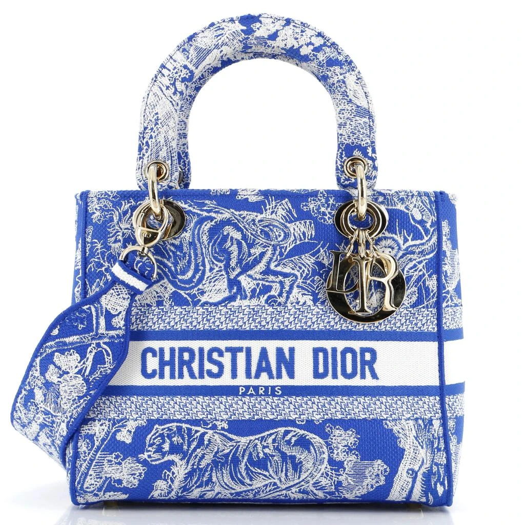 Dior Lady D-Lite Bag Embroidered Canvas Medium 1