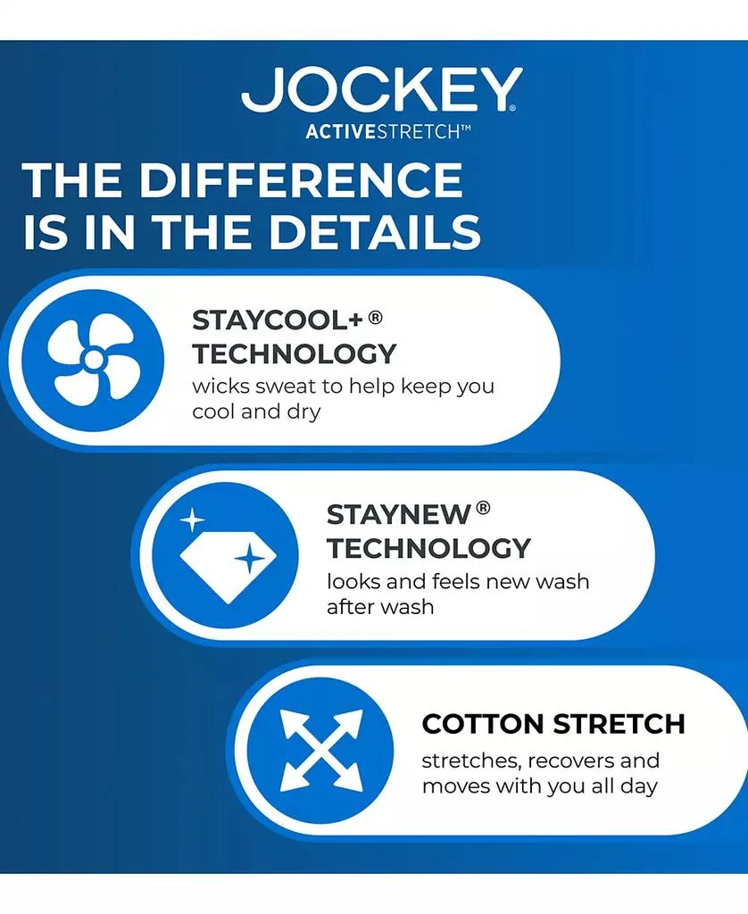 Jockey ActiveStretch™ 4" Boxer Brief - 3 Pack 5