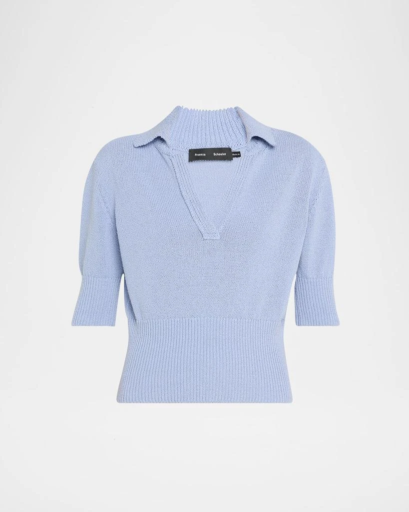 Proenza Schouler Reeve Polo Knit Top 1