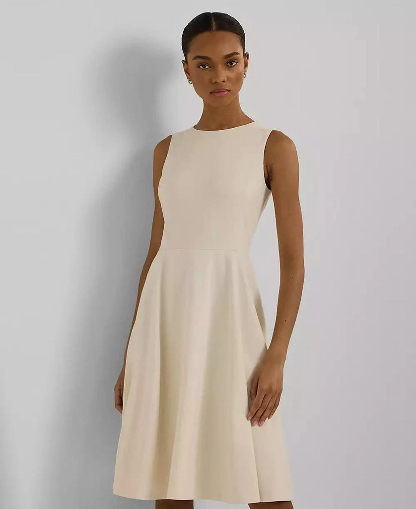 Ralph Lauren Women's Ponte Fit-and-Flare Dress 4