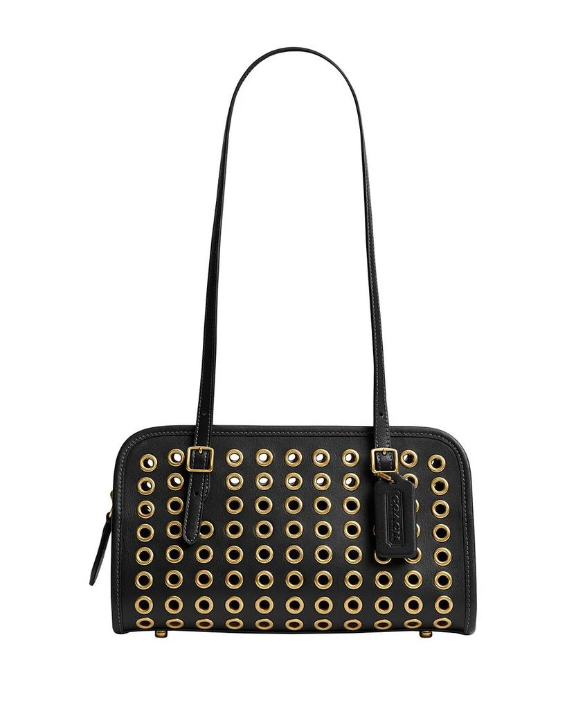 Coach Small Grommet Detail Leather Swing Bag 1
