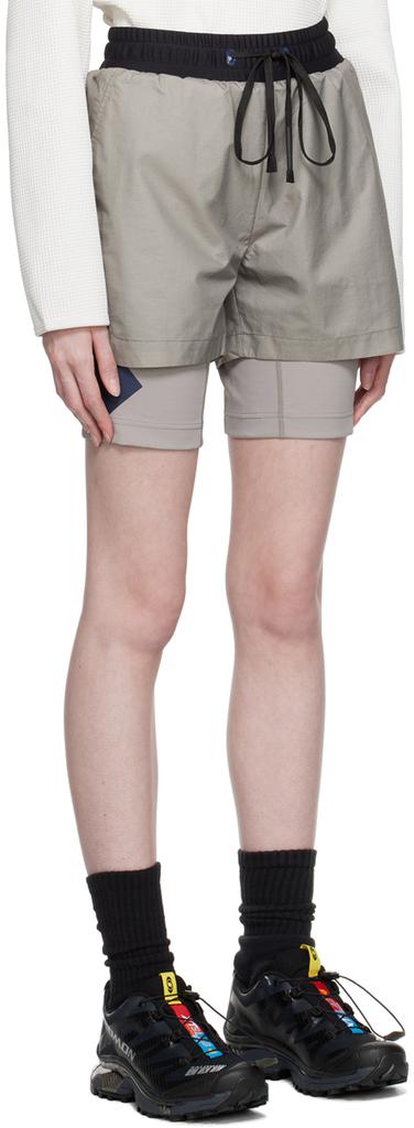 TEMPLA Gray Layered Shorts