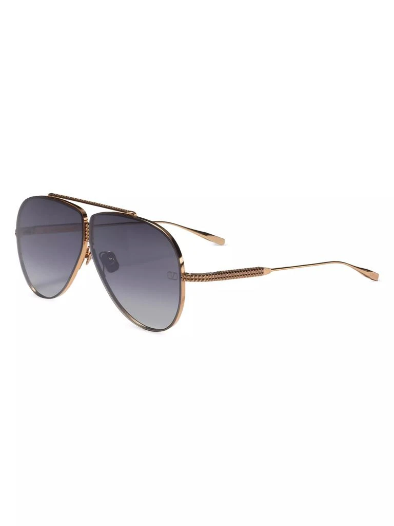 Valentino XVI 64MM Aviator Sunglasses 2