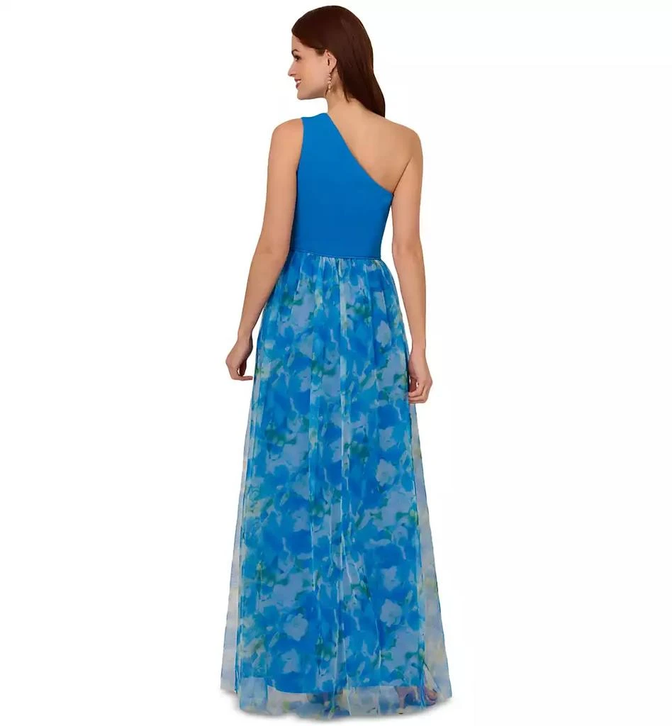 Adrianna Papell Women's Sweetpea Mixed-Media Gown 5