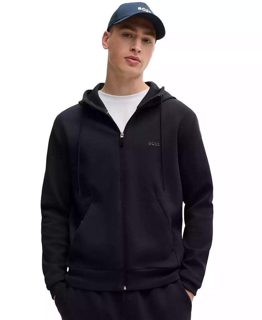 Hugo Boss Men's Logo Print Zip-Up Hoodie