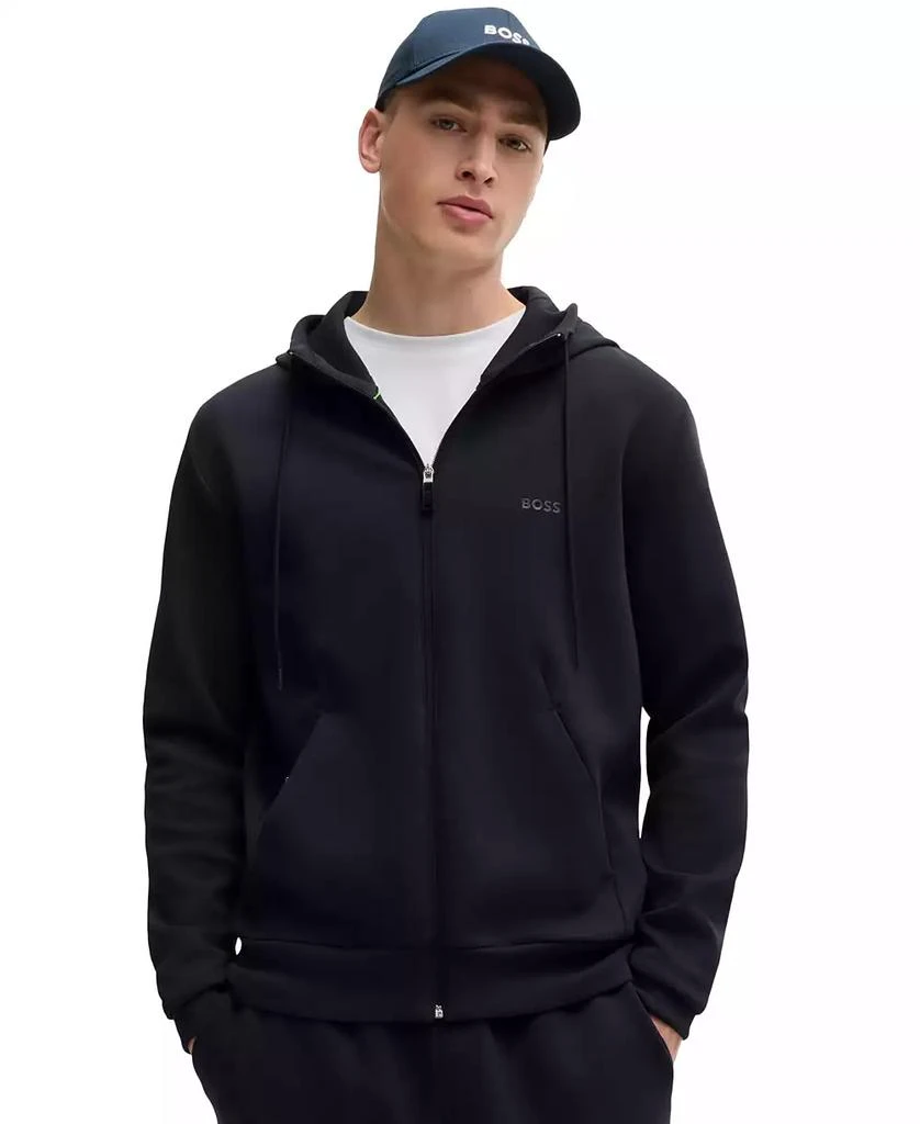 Hugo Boss Men's Logo Print Zip-Up Hoodie 1