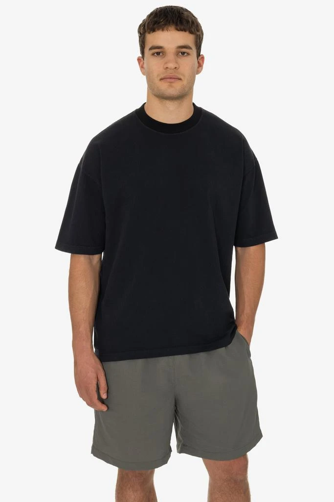 Los Angeles Apparel 1801GDRIN - 6.5oz Garment Dye Crew Neck Ringer T-Shirt 26