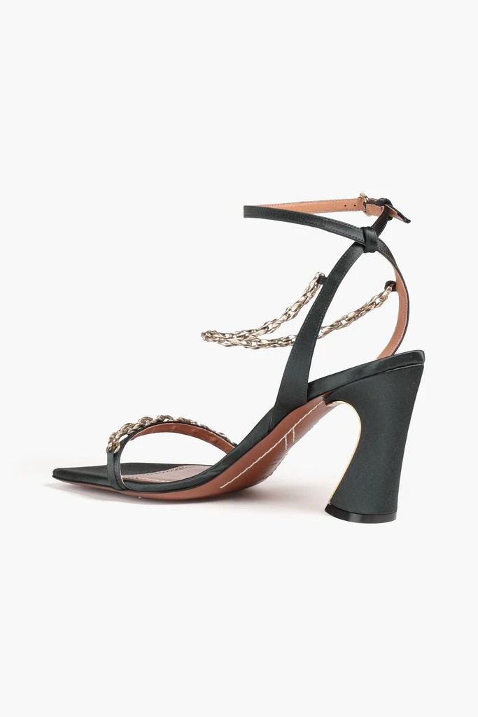 Zimmermann Chain-trimmed satin sandals 3