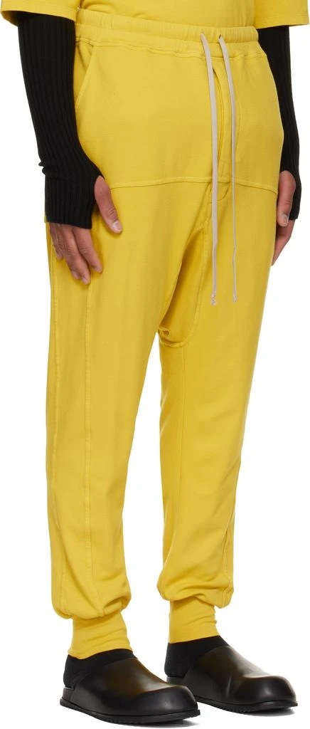 Rick Owens Yellow Concordians Drawstring Sweatpants 2