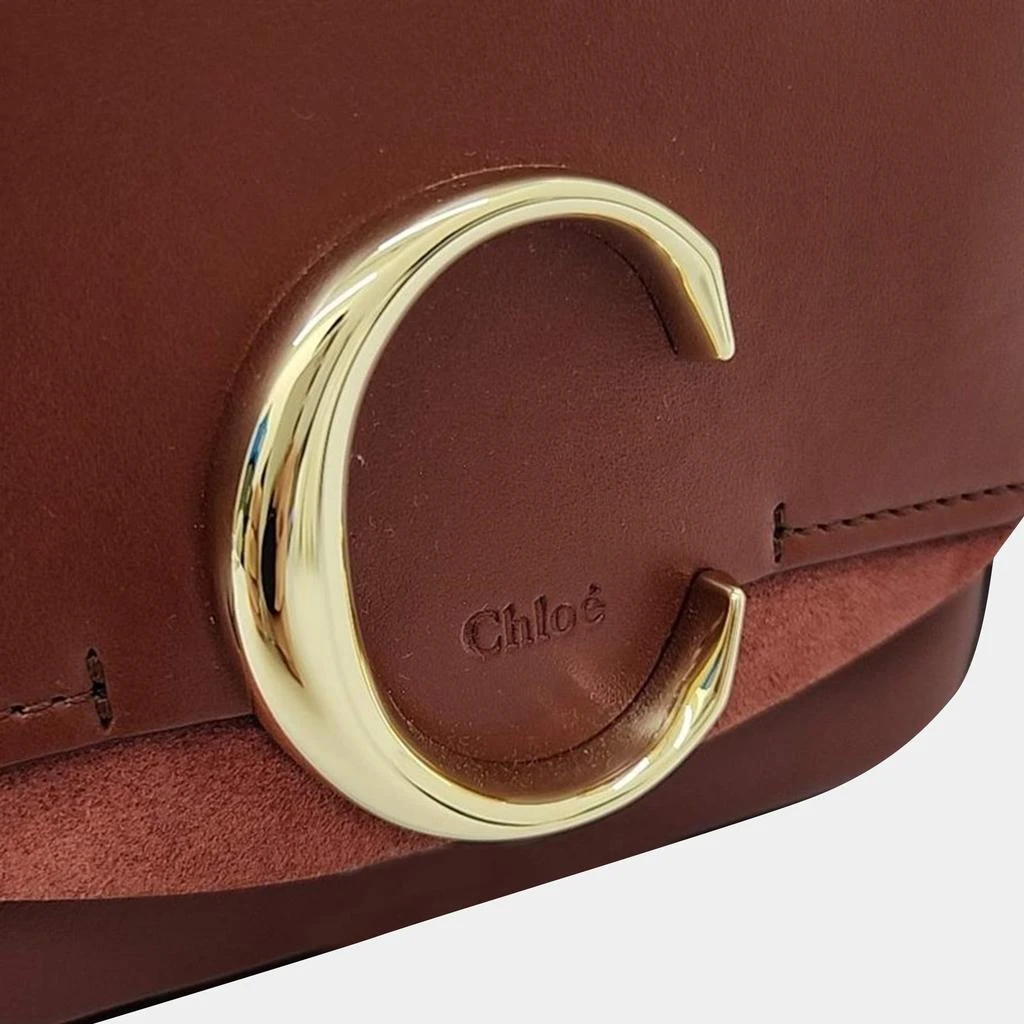 Chloé Chloe Brown Leather Mini C Crossbody Bag 3