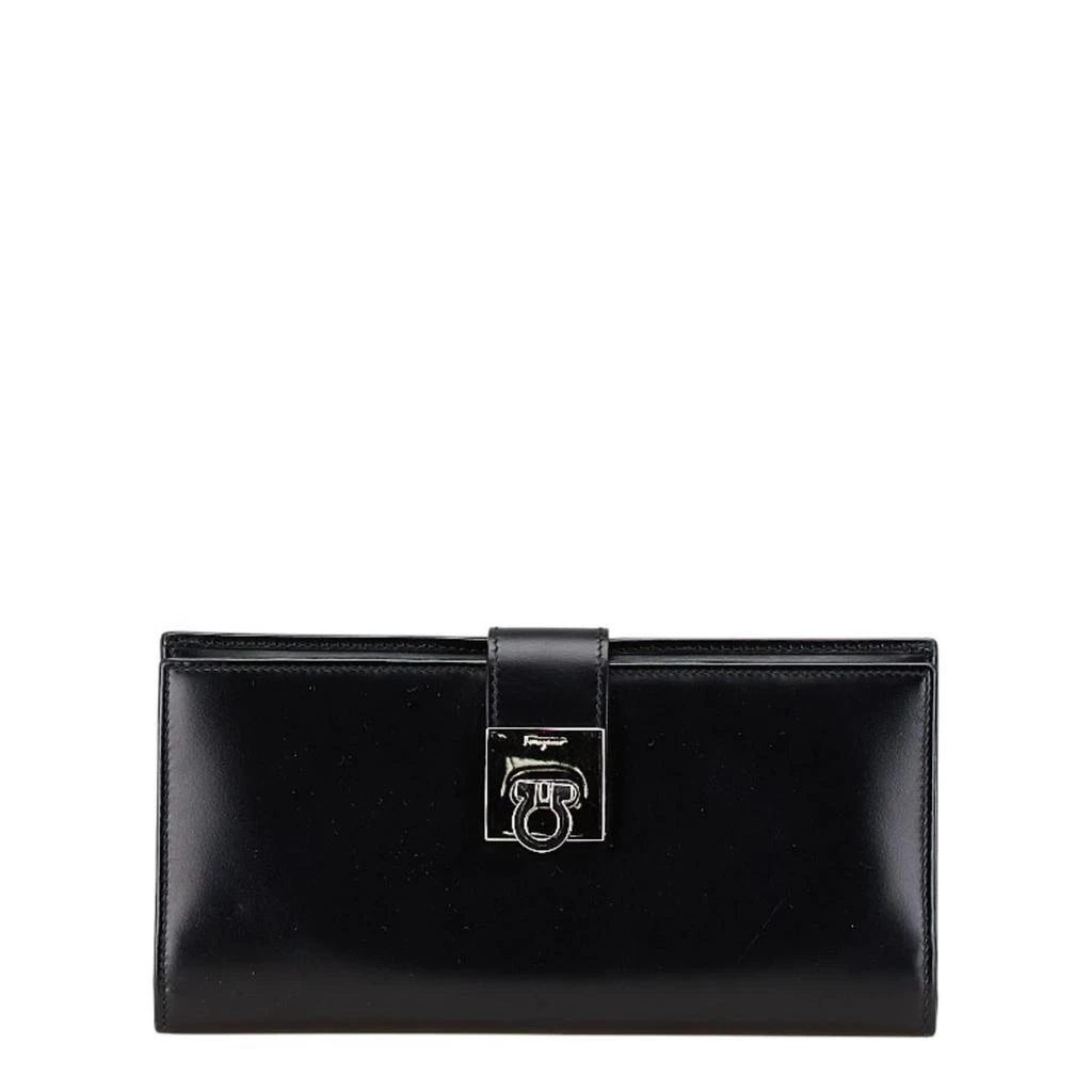 Salvatore Ferragamo Leather Long Wallet (Bi-Fold) (Pre-Owned)