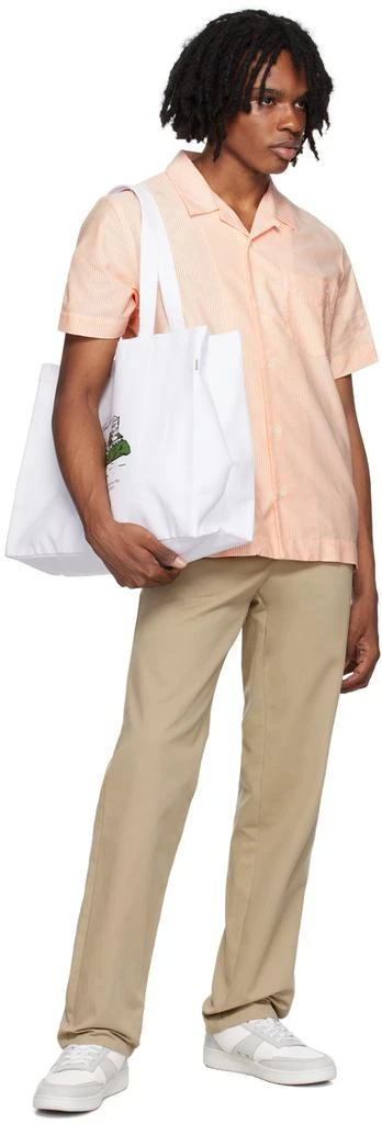 A.P.C. White JJJJound Edition 'Hôtel Souvenirs' Tote 4