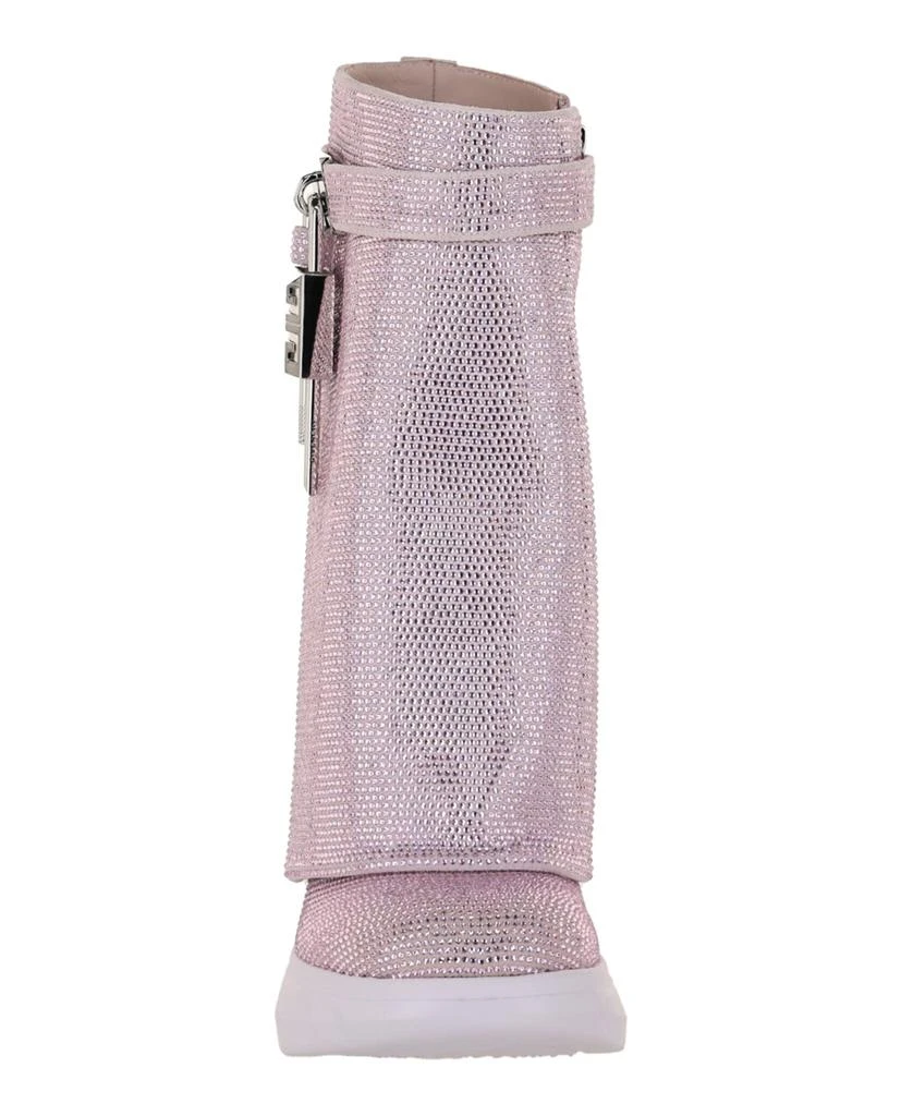 Givenchy Shark Lock Biker Ankle Boots In Leather With Strass 4