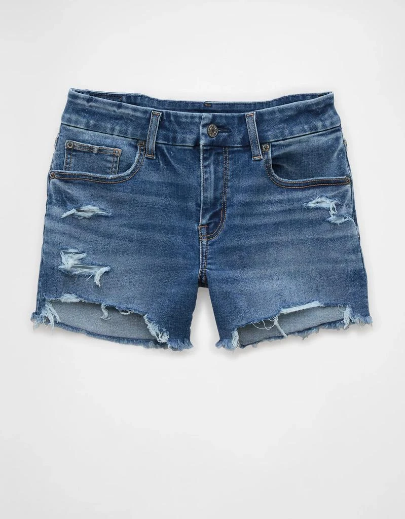 AE AE Next Level Curvy Ripped Low-Rise Denim Midi Short 3