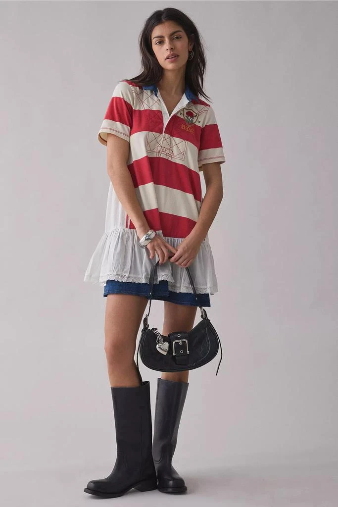 BDG BDG Busy Polo Tiered Shift Mini Dress 1