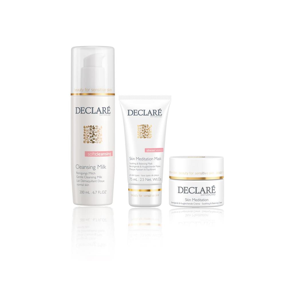 DECLARE TRIO  STRESS BAL SKINMASK/CREAM/GNTLCLNMLKBT