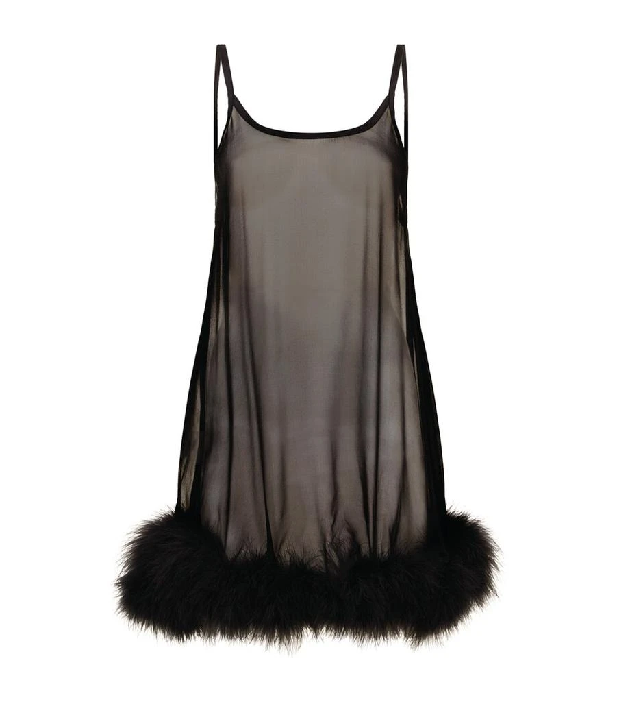 GILDA & PEARL Diana Marabou Babydoll 1