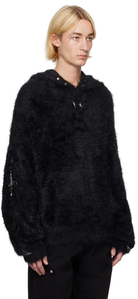 Thug Club Black Pack Sword Faux-Fur Hoodie 2