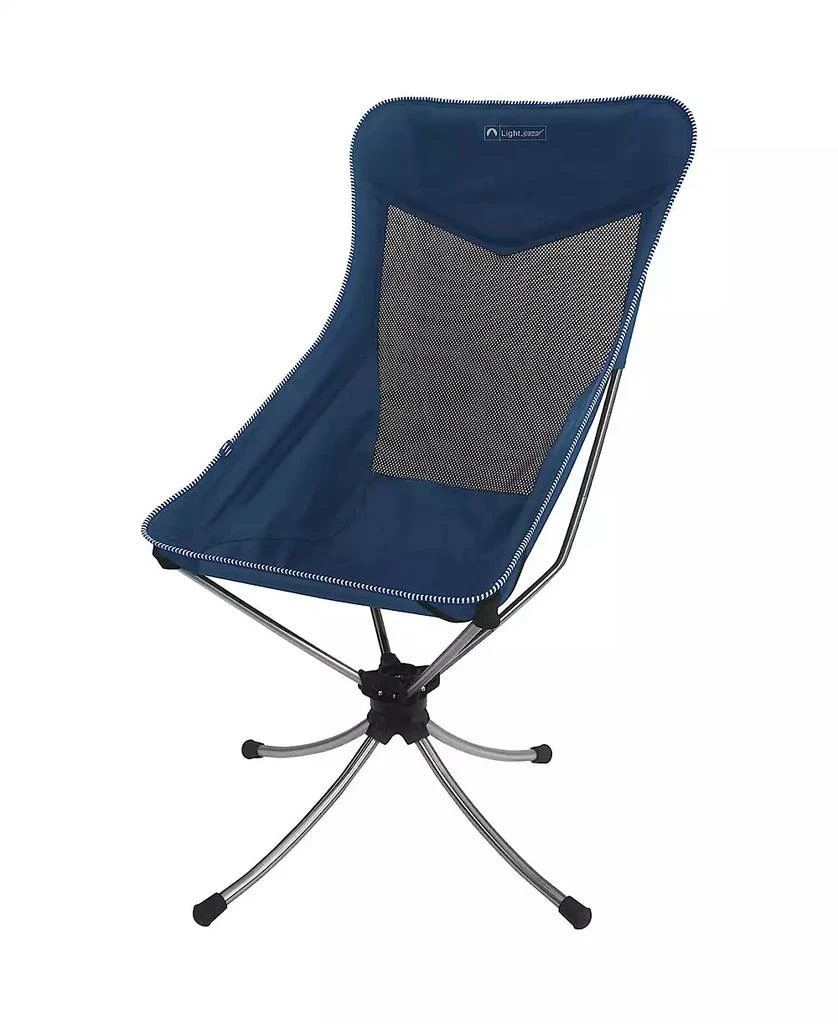 ECR4Kids Lightspeed Outdoors Tall Swivel Camp Chair, Blue