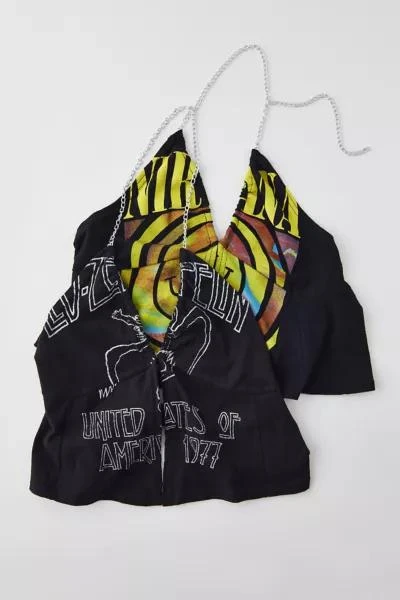 Urban Renewal Urban Renewal Remade Music Graphic Chain Halter Top 2