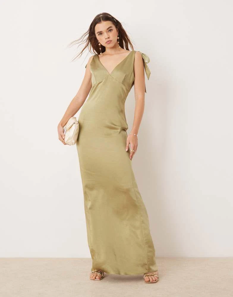 pretty lavish olive bridesmaid dress Piper Maxi Bridesmaid Dress