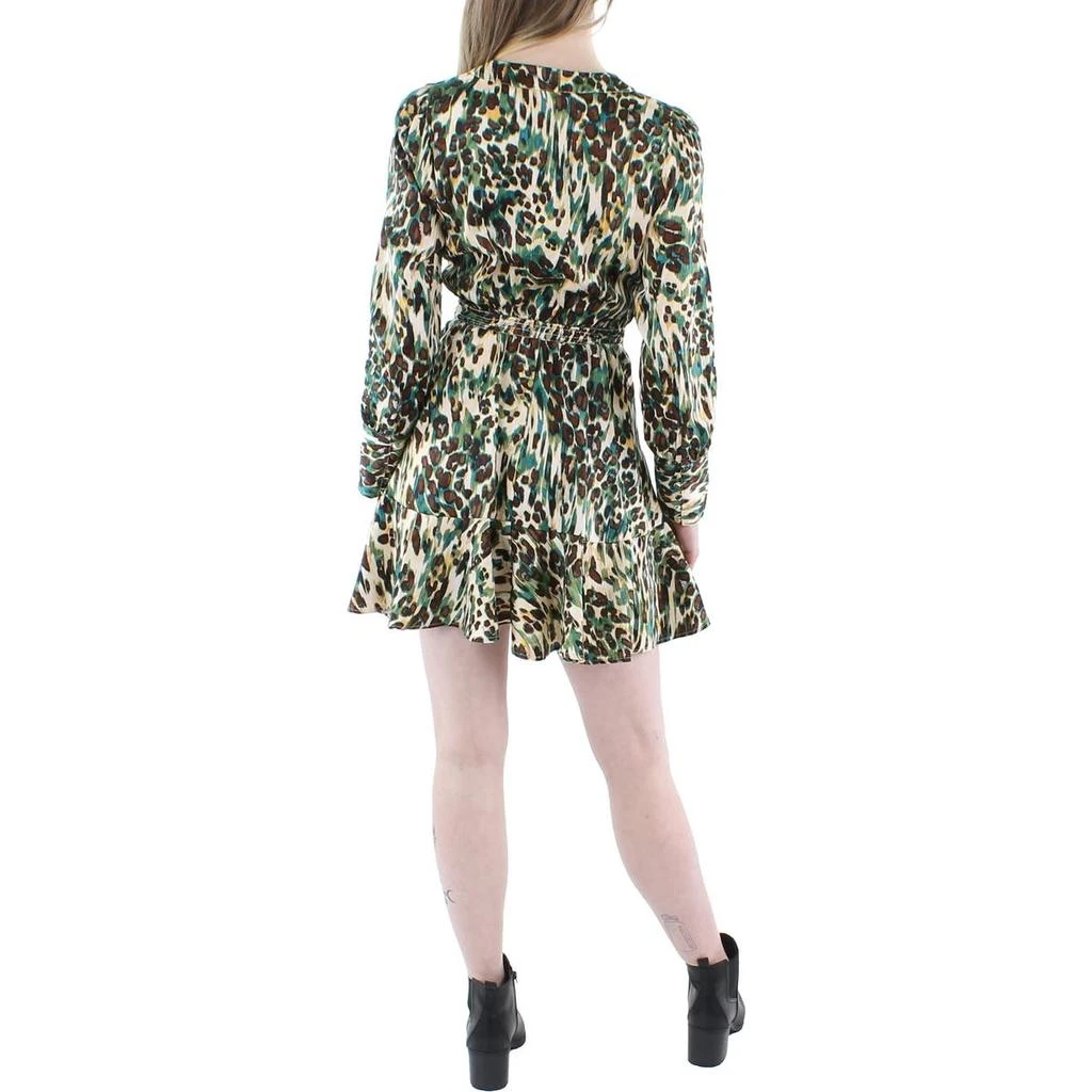 Jessica Simpson Davina Womens Floral Mini Fit & Flare Dress 2