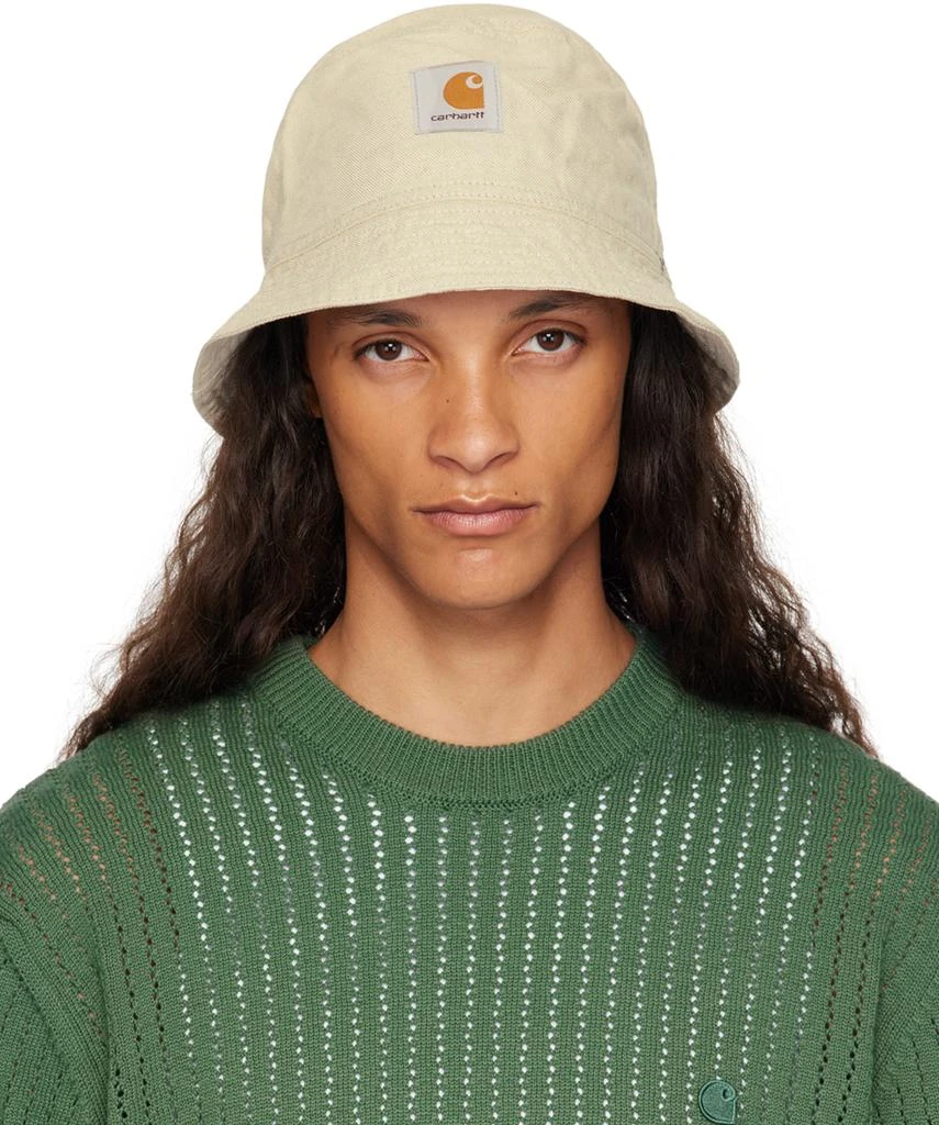 Carhartt WIP Beige Walter Linen Bucket Hat 1