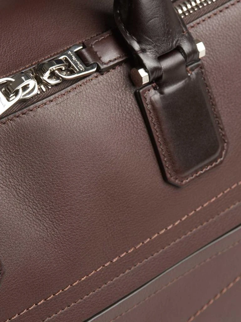 Santoni Santoni Leather Briefcase Bag 5