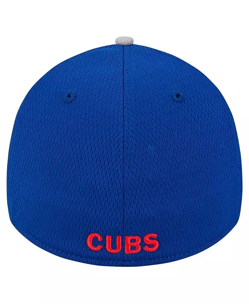 New Era Men's Gray/Royal Chicago Cubs Visor Trim 39THIRTY Flex Hat 4