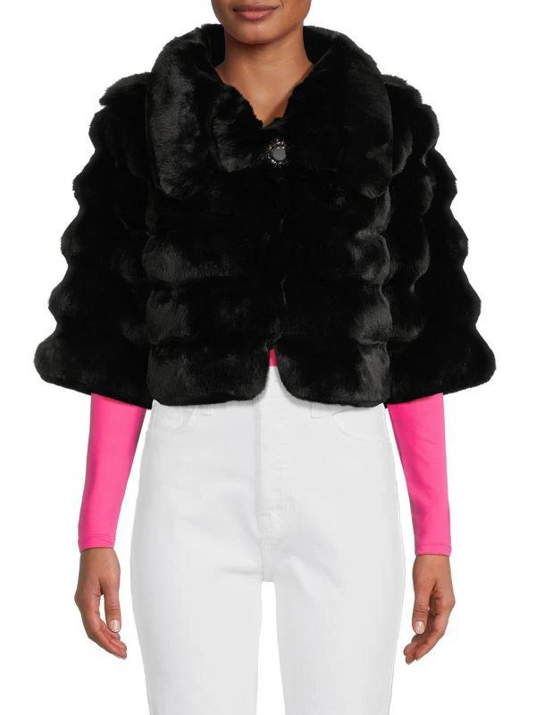 BELLE FARE Faux Fur Bolero Jacket 1