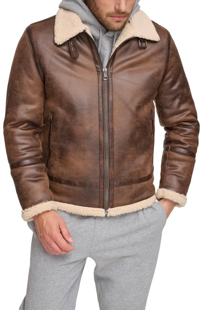 Calvin Klein Faux Suede & Faux Shearling Jacket 1