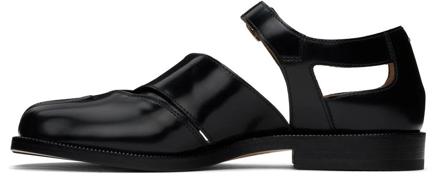 MAISON MARGIELA Black Tabi Leather Sandals 3