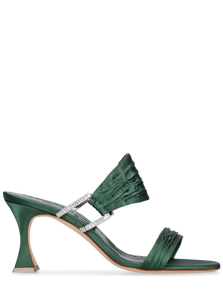 MANOLO BLAHNIK 70mm Chinap Satin Sandals